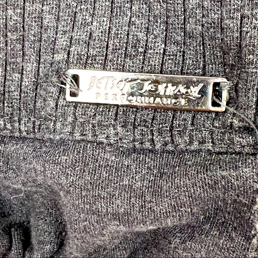 BETSEY JOHNSON PERFORMANCE Pullover hoodie sweater drawstrings charcoal … - Picture 8 of 9
